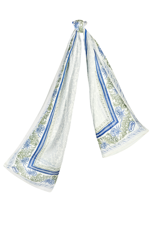 Wood-block shawl