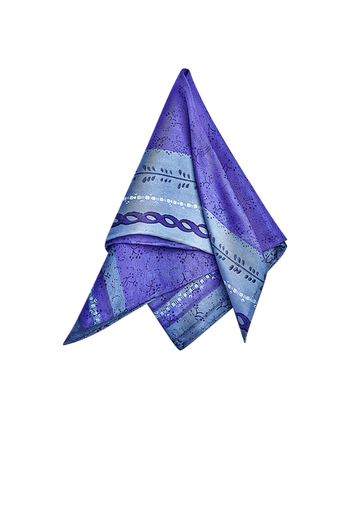 Hand-printed pocket square