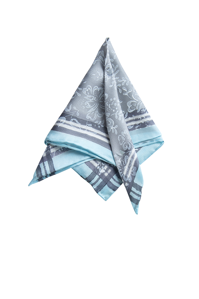 Hand-printed pocket square - Image 1