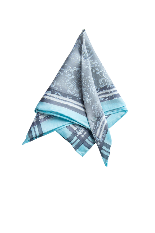 Hand-printed pocket square