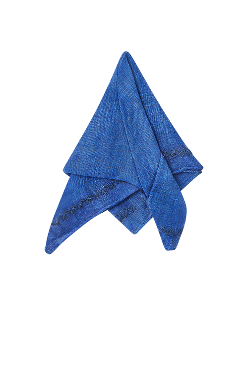 Blaudruck pocket square