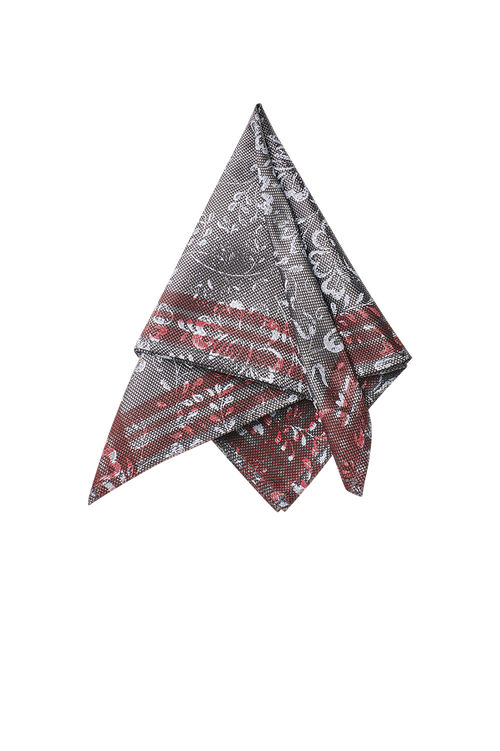 Hand-printed pocket square