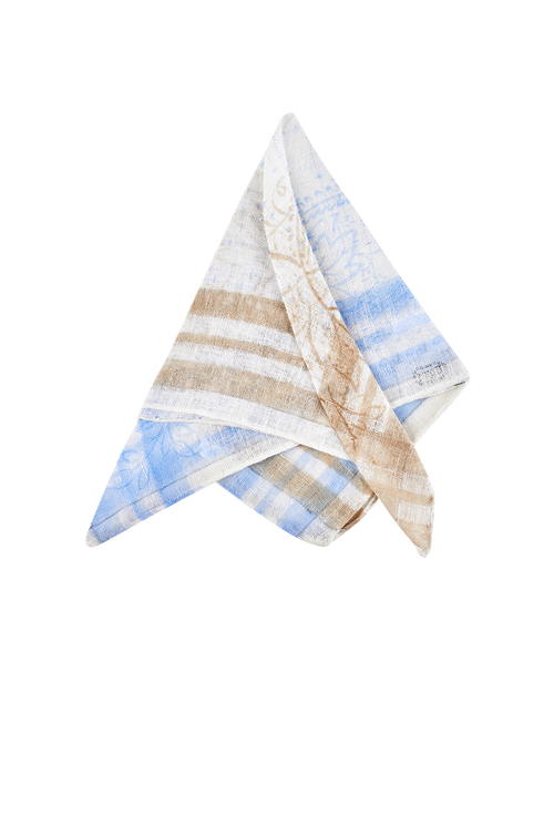 Hand-printed pocket square