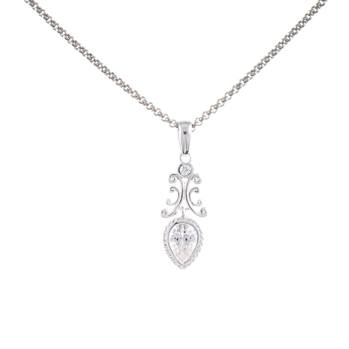 Pendant with chain Zierlich - Image 1