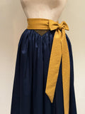Adele Dirndl apron in cotton satin - thumbnail 1