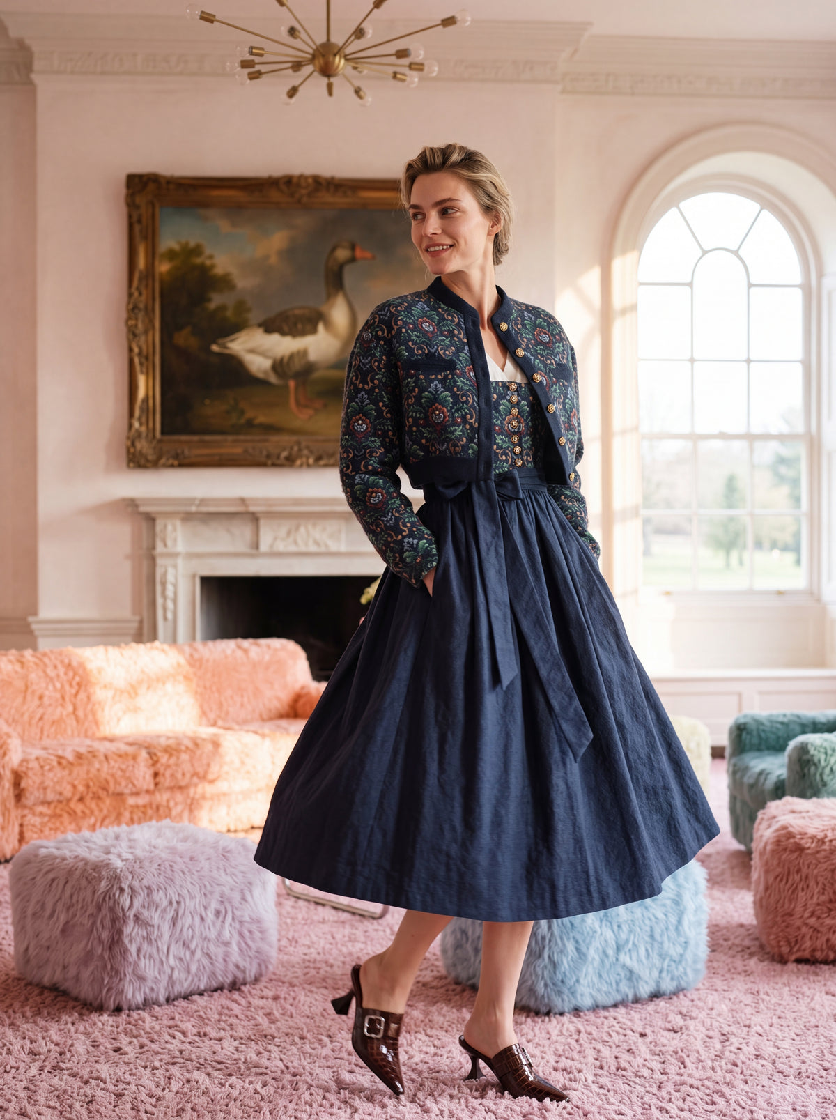 Herbst/Winter 262 Kampagne – Dirndl im Salon